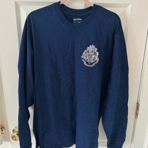 Navy Blue Hogwarts Long Sleeve Shirt